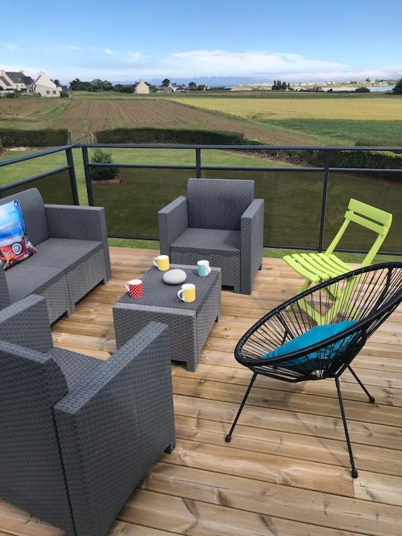 Ker-Lina Sea View, Calm Guaranteed Villa Plounévez-Lochrist Eksteriør bilde